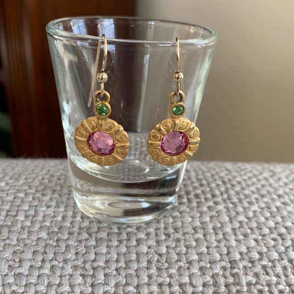 Jewelry - Gold and gemstone earrings